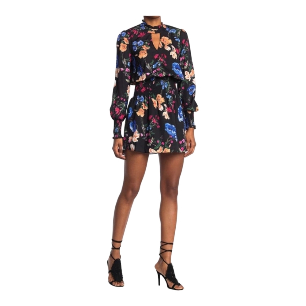 Parker Mock Neck Smocked Waist Dress